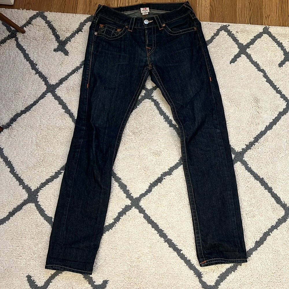 Men’s size 30 True Religion skinny jeans.